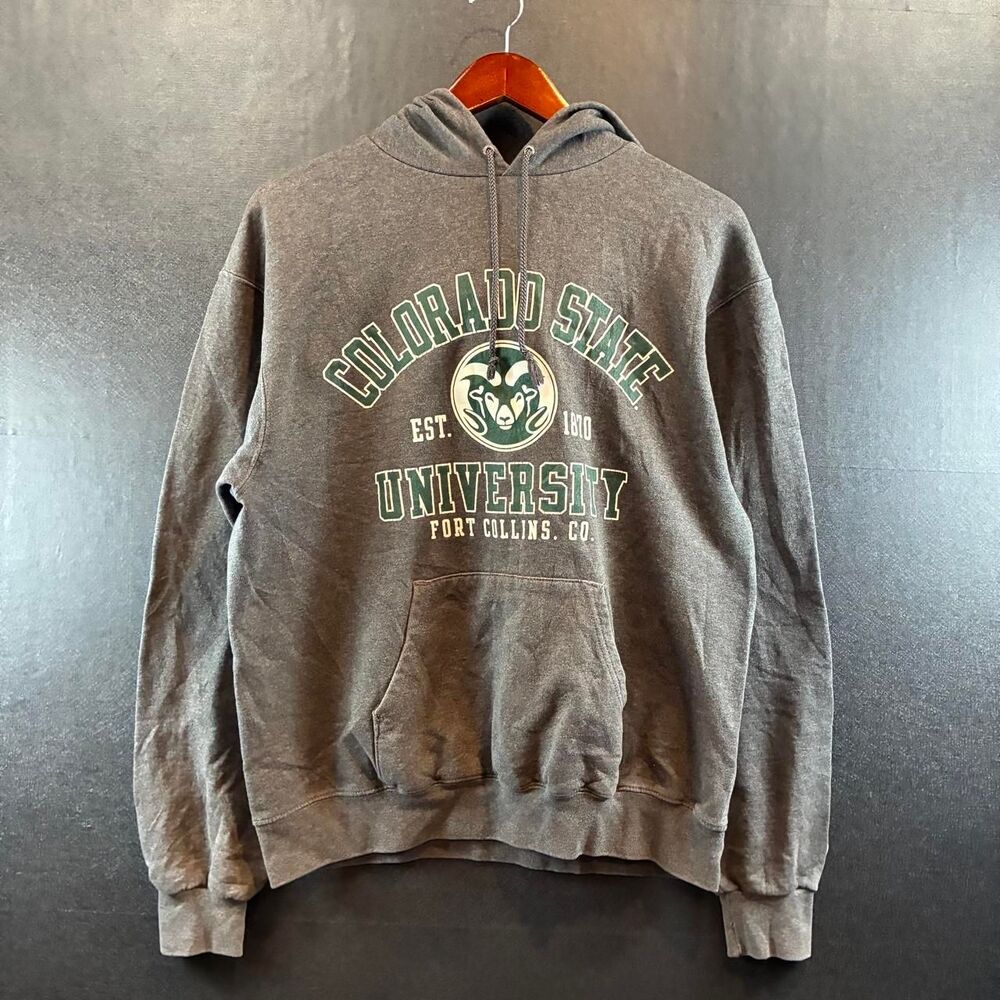 Champion Men's Grey and Brown Hoodie